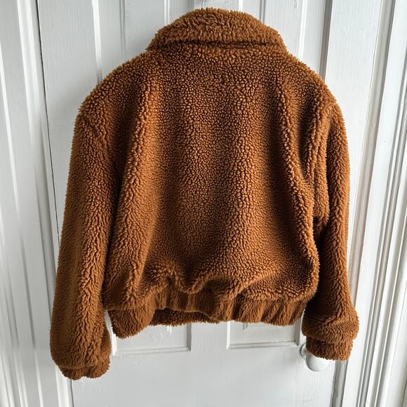 Thread & Supply Northy Faux Fur Teddy Sherpa Bomber Jacket - Picture 6 of 8